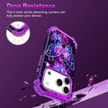 Iphone 17 Pro Case,Three Layer Heavy Duty Shockproof Protection Hard Plastic Bum