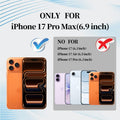 For Iphone 17 Pro Max Case, With Camera Lens Protector, Magnetic, Slim Shockproo