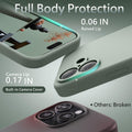 for iPhone 17 Case, Compatible with MagSafe, [Integrated Silicone Camer