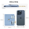 Small Wallets Woman RFID Blocking Leather Credit Card Holder - with ID Window -
