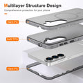 Galaxy S26 Case - Magnetic Matte Shockproof Cover, Translucent Full Body Protect
