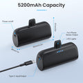 Charger Power Bank For Iphone,5200Mah Portable Phone Charger, Ultra-Compact Pd F