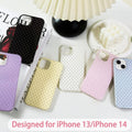 iPhone 14 Case & iPhone 13 Case Cute Polka Dot Aesthetic Design Simple Cover