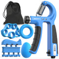 Grip Strength Trainer Kits (5 Pack), Adjustable Resistance Forearm Strengthener,