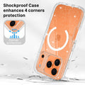 Iphone 17 Pro Case Clear [Non Yellowing] [ Magsafe] Shockproof 3-Layer Full Body