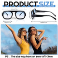 Pack Retro Square Aviator Sunglasses for Women Men 70s Fashion Sun Glasses wit
