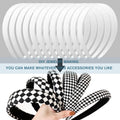 24 PCS White Plastic Headbands, 1 Inch Wide No Teeth Hair Bands for Girls & Wome