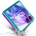 Designed for Motorola Razr-2023 Case, Aqua/Purple | Not Fit Razr+ Plus 2023 | Gl