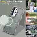for Samsung Galaxy S26 Ultra Case, Cute Wavy Compatible with Magsafe, Curly Wave