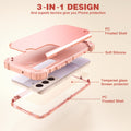 S23 Heavy-Duty Case with 3-in-1 Shockproof Protection & Screen Protector