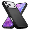 for iPhone 17 Pro Case Black — Dual Layer Heavy Duty Shockproof Cover with Milit