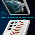 Case for Samsung Galaxy S22 Ultra, Baseball Sports Pattern Shock-Absorption Hard