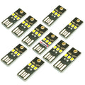 USB LED Lights 10 Pack — Ultra Slim Portable Light for Laptop, Keyboard, Power B