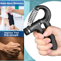 Grip Strength Trainer, Hand Grip Exerciser Strengthener with Adjustable Resistan