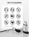 USB to USB C Adapter, 2-Pack Type C Female to Micro USB Male Converter, USB C to