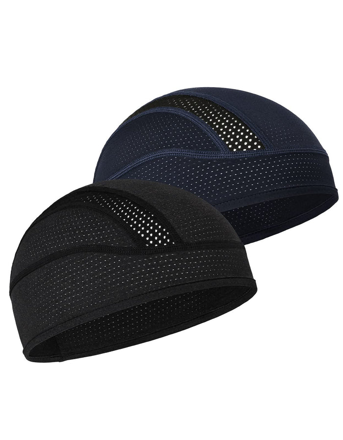 Cap Helmet Liner Beanie, Cooling Mesh Cycling Running Hat for Men Women, Fits Un
