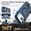 Iphone 17 Pro Case, Stronger Magnetic [Military Grade Drop Protection] Transluce