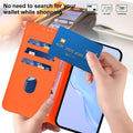 17 Pro 6.3" Case Premium Soft Tpu Leather Flip Wallet With Card Slots Magnetic C