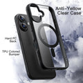 Case For Iphone 16 6.1-Inch Magsafe, Shockproof Phone Bumper Cover, Solid Color
