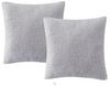 Birch Trails Solid Sherpa Set of 2 Decorative Pillows 18 x 18