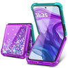 Designed for Motorola Razr-2023 Case, Aqua/Purple | Not Fit Razr+ Plus 2023 | Gl