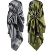 Inch Silky Head Scarf 2 Pcs Large Square Neck Scarf Sleeping Hair Wrapping Sa