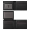Wallet For Men RFID Blocking Black Wallets Bifold Faux Leather Card Holder Front