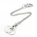 Chain 2 Pack 8" — Heavy Duty Pocket Keychain Lobster Clasp & Key Rings for Jeans
