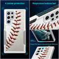 Case for Samsung Galaxy S22 Ultra, Baseball Sports Pattern Shock-Absorption Hard