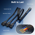 2-Pack 3 Way 4 Pin Pwm Fan Splitter Cable - 12 Inches / 30Cm, 1X Pwm-Controlled