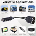 Cigarette Lighter Adapter, 1 To 2 Car Cigarette Lighters Splitter 2 Socket, 18Aw