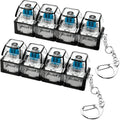 Keyboard Fidget Toy, Keyboard Fidget Keychain 4-in-1 Keyboard Decompression