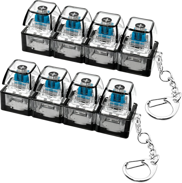 Keyboard Fidget Toy, Keyboard Fidget Keychain 4-in-1 Keyboard Decompression
