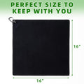3 Pack Golf Towels(16" X 16") with Carabiner Clip,Microfiber Fabric Waffle Patte