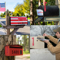 Universal Outgoing Mailbox Flag for Brick, Wood, Metal & Stucco - Rust Resistant