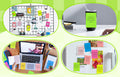 Lined Sticky Notes 4x6 in Post, 7 Bright Colors with Lines Self-Stick Note