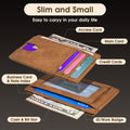 Slim Minimalist Wallet for Men,Front Pocket Wallet RFID Blocking Small Thin Cred