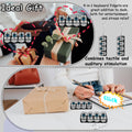 Keyboard Fidget Toy, Keyboard Fidget Keychain 4-in-1 Keyboard Decompression