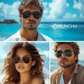 Aviator Sunglasses for Men Womens Polarized UV400 Protection Driving Sun