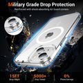 Iphone 15 Case Clear, [ Magsafe][Anti-Yellowing][Military-Grade Protection] Shoc