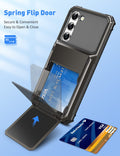 for Samsung S23 Case Wallet 5 Credit Card Holder Slot Flip Cover Galaxy S23 Wall