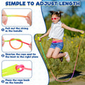 6 Pack Kids Jump Rope, Colorful Gradient Nylon Skipping Ropes for Children, 7.55