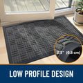 Front Door Mat Outside Entrance 29.5x17, Absorbent, Heavy Duty Sturdy Natural Ru