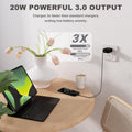 C Wall Charger 20W With Ul Certified,20W Dual Port Phone Charger Adapter Block P