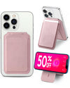 Wallet & Stand — Slim Vegan Leather Card Holder with N52 Magnets for iPhone 17/1