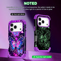 Iphone 17 Pro Case,Three Layer Heavy Duty Shockproof Protection Hard Plastic Bum