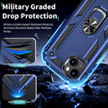 iPhone 15 Case with Screen Protector: 360°Grade Rotatable Kickstand (Non-Sli
