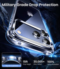 17 Pro Case Clear [Not-Yellowing] [Military-Grade Drop Protection] Shockproof Pr