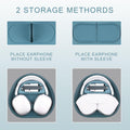 For Airpods Max Hard Portable Over Ear Headphone Carrying Case, Wireless Headpho