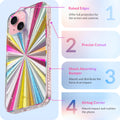 Case for iPhone 15 Plus - [360° Shock-Absorbent Bumper] - [Cute and Unique P